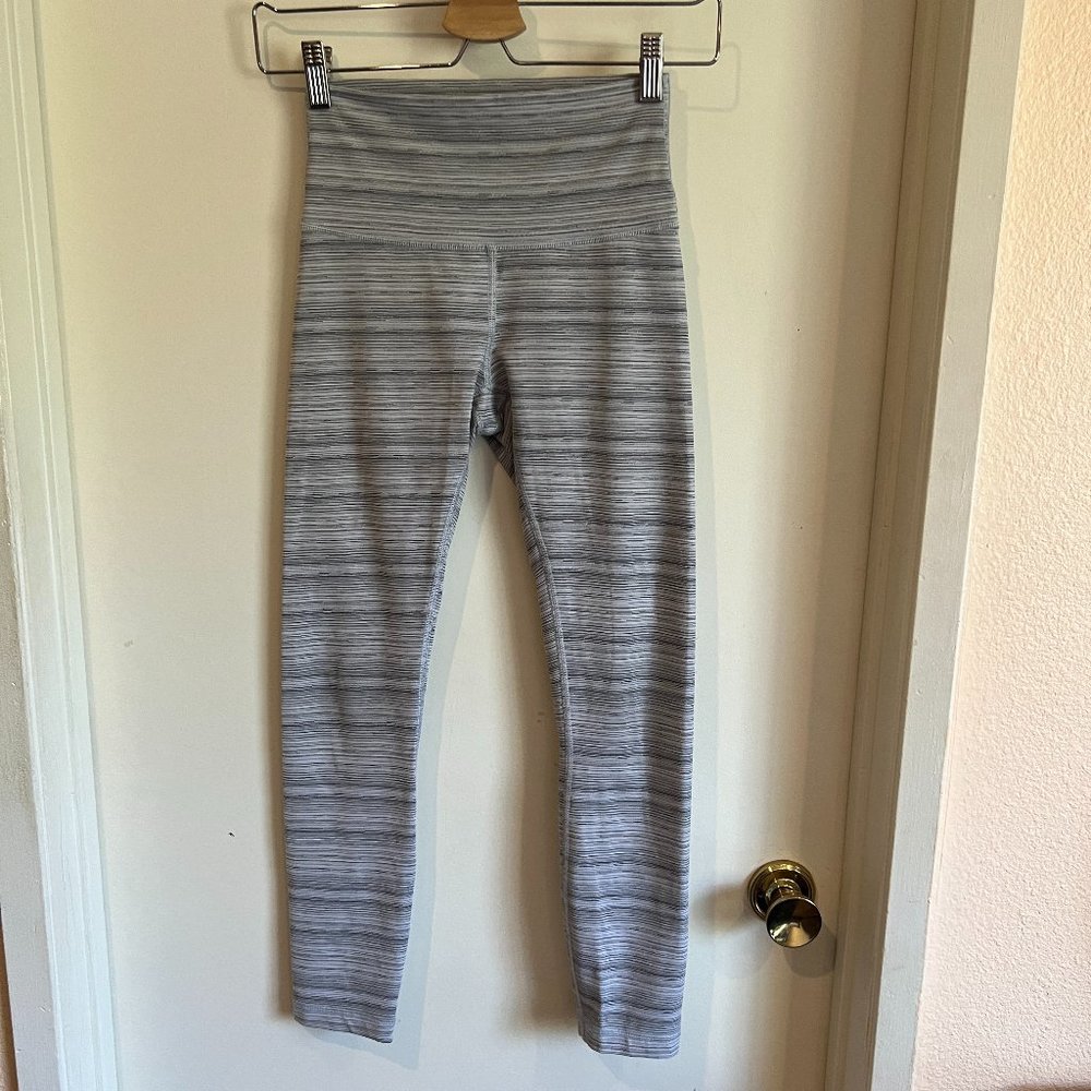 Lululemon Leggings Size 4 Light Gray Spacedye High Rise Ankle Length